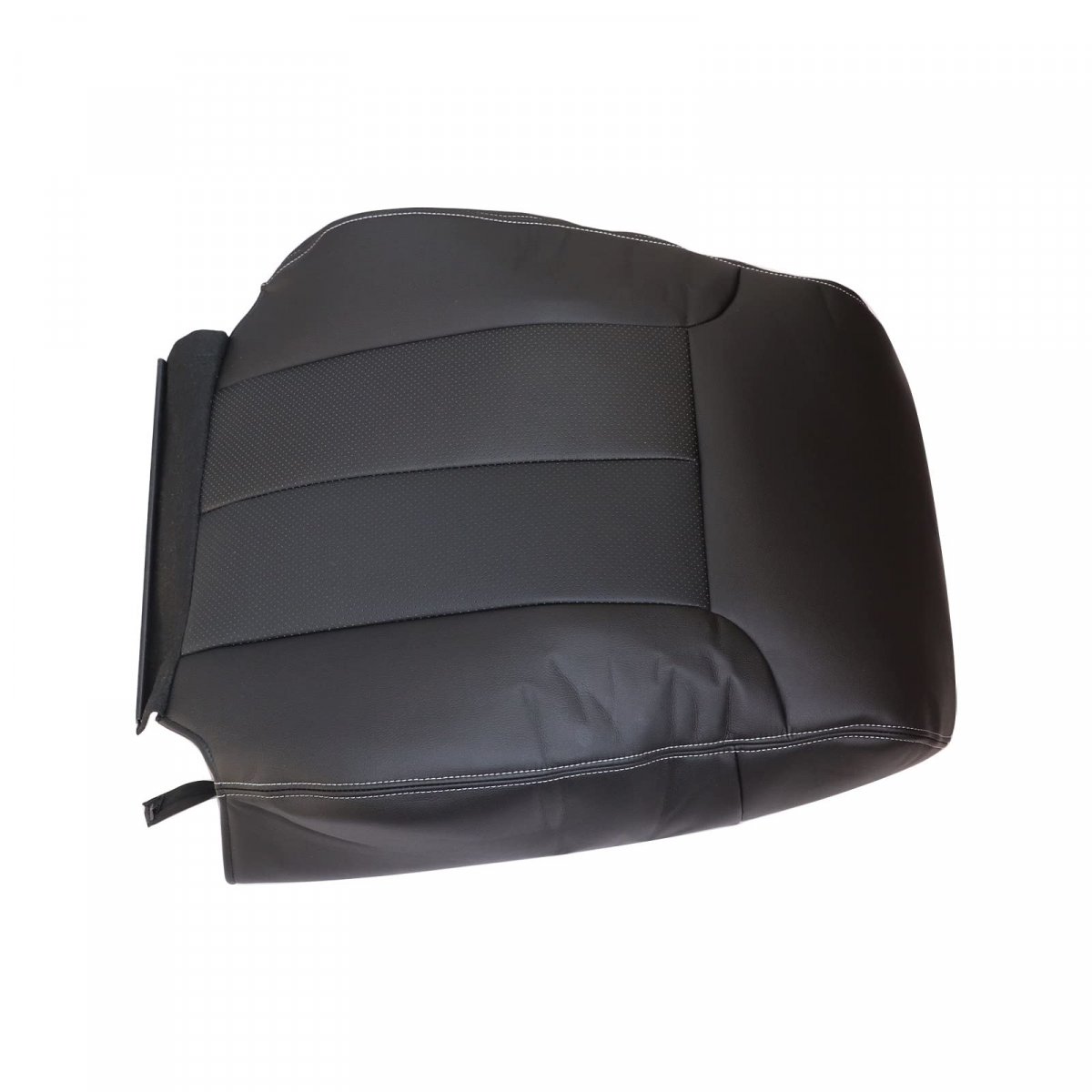 Front Driver Side Top Lean Back Leather Seat Cover Black For Ford F150 Lariat 2009 2010 2011 2012 2013 2014 Fits Heated And