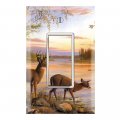 Graphics Wallplates Painting Deer River Trees Single Rocker Gfci Wall Plate Cover 