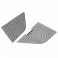 Hecasa Grille Mesh Set Compatible With 2020-2023 Chevy Chevrolet Corvette C8 Front Honeycomb Grill Guard Outer Radiator Vent