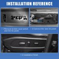 X Autohaux Front Right Passenger Side 8 Way Electric Power Seat Switch Control 12450254 For Gmc Sierra Chevy Silverado 1500