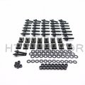 Httmt Mt215-011- Black Motorcycle Spike Fairing Bolts Kit Compatible With 2002 2003 Yzf R1 Yzf-r1