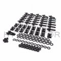Httmt Mt215-011- Black Motorcycle Spike Fairing Bolts Kit Compatible With 2002 2003 Yzf R1 Yzf-r1