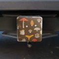 Mushroom Fungi Fungus Pattern Tow Trailer Hitch Cover Plug Insert