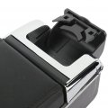 Ocpty Auto Armrest Center Console Lid Skin Cover Box For 2010 2011 2012 2013 2014 2015 Juke Black