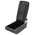 Ocpty Auto Armrest Center Console Lid Skin Cover Box For 2010 2011 2012 2013 2014 2015 Juke Black