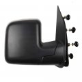 Ocpty Black Right Side Mirror Fit For 2003-2013 Ford E-250 Textured Glass Manual Folding Non-heated
