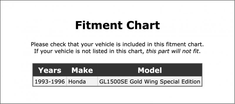 Cooling System Adapter For Honda Gl1500se Gold Wing Special Edition 1993 1994 1995 1996 Pc-925180