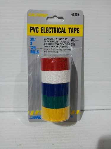 Calterm Pvc Electrical Tape 3 4 X12ft Rolls 49805