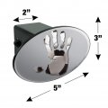 Hand Print Soccer Ball Get A Grip Oval Tow Trailer Hitch Cover Plug Insert