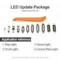 7pcs Interior Led Lights Bulb Kit For Hyundai Accent 2012 2013 2014 2015 2016 2017 Map Dome Trunk License Plate Super Bright