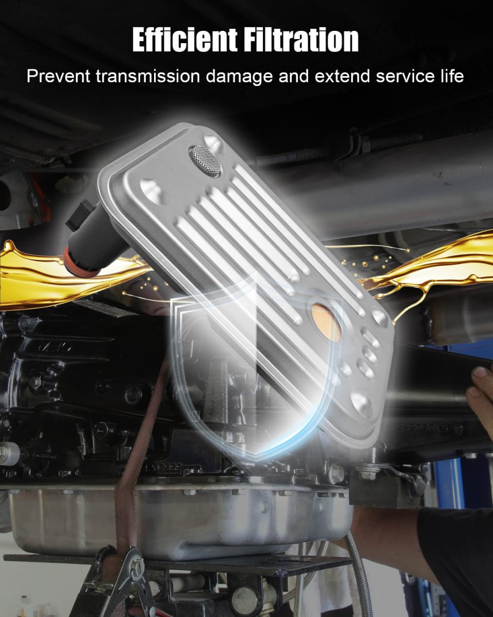 Transmission Filter Kit 29537965 For Chevy Gmc Duramax 6 6l 2001 To 2010 Oil With Gasket Shallow Pan
