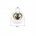 Uxcell Bearing Roller With Threaded Rod 30x11mm M8 U Groove For Sliding Door Track Guide Nylon White