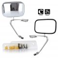 Ocpty Black Driver Side Or Passenger View Mirror Smooth With Manual Adjustment Fold Non-heated Compatible For 1984-1990 Ford