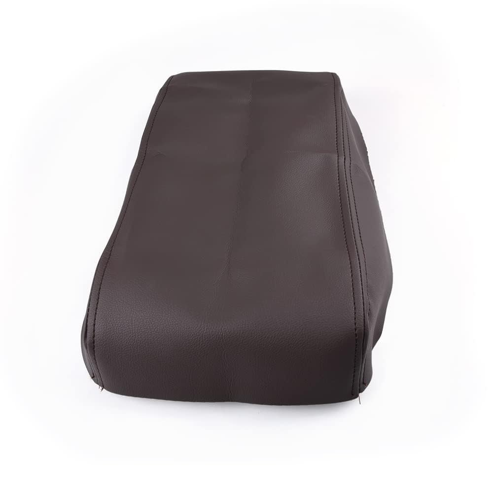 Center Console Armrest Lid Cover For Ford F150 Platinum Edition Crew Cab 2009 2012 Brown Microfiber Leather Top Replacement