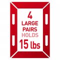 Command Large Picture Hanging Strips Damage Free Hangers No Tools Wall For Christmas Decorations 20 Black Adhesive Strip Pairs