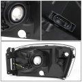 Auto Dynasty Ch2503180 Oe Style Passenger Right Side Chrome Housing Headlight Lamp Compatible With Ram Truck 1500-5500 07-10