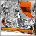 Auto Dynasty Ch2503180 Oe Style Passenger Right Side Chrome Housing Headlight Lamp Compatible With Ram Truck 1500-5500 07-10