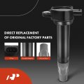 A-premium Set Of 6 Black Ignition Coil Pack Iridium Spark Plug Compatible With Chrysler 300 2006-2010 Sebring Town Country