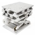 3 Axis Moving Workbench 3d Xyz Marking Machine Sliver Aluminum Alloy Positioning Table Work Bench 210mm 150mm 