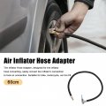 Uxcell 1pcs 60cm 23 62 Tire Valve Connect Pipe W Gas Nozzle Caps Air Chuck Inflator Compressor Pump Extension Rubber Hose Set