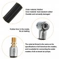 Uxcell 1pcs 60cm 23 62 Tire Valve Connect Pipe W Gas Nozzle Caps Air Chuck Inflator Compressor Pump Extension Rubber Hose Set