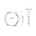 G3 4 Pipe Fitting Hex Thin Lock Nut Locknut Female Fastening For Plumbing 304 Stainless Steel 4pcs