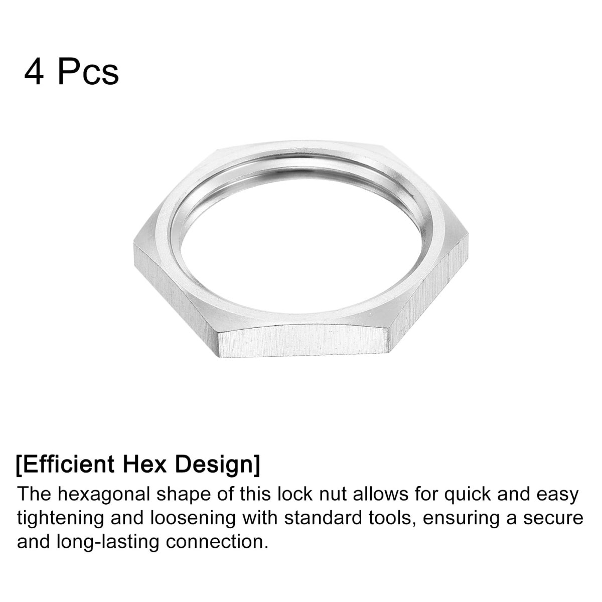 G3 4 Pipe Fitting Hex Thin Lock Nut Locknut Female Fastening For Plumbing 304 Stainless Steel 4pcs