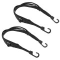 2pcs Motorcycle Mesh Helmet Rope 23 6 Retractable Luggage Strap With 2 Steel Wire Hooks Bungee Cord For Motorcycles Bicycle 