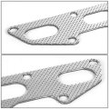 Aluminum Exhaust Manifold Header Gasket Set Compatible With Mitsubishi Eclipse Eagle Talon 2 0l Non-turbo 95-99