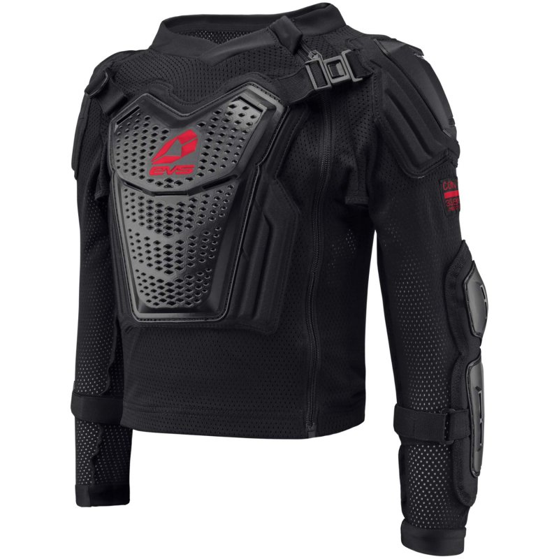 Evs Sports Comp Suit Black Red Youth Large