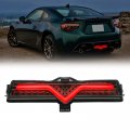 R F Auto Smoked Led Rear Fog Light For T Oyota Gt86 S Ubaru Brz S Cion Fr-s 2013-2020 Bumper Tail Lamp White Backup Reversing 
