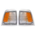Hecasa Pair Corner Lights For 1992-1995 Toyota Pick-up Truck Replacement 8161035100 8162035100 Lamps Assembly Clear Lens Drive 
