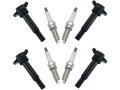 Ignition Coil And Spark Plug Kit 8 Piece For 2012-2017 Kia Soul 2 0l 4-cylinder 