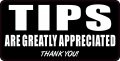 Stickertalk Tips Are Greatly Appreciated Vinyl Sticker 6 Inches By 3 