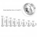 Uxcell M2 5 Torx Security Screws Kit M2 5x4 5 6 8 10 12 14 16mm 160pcs 304 Stainless Steel Pan Head Tamper Proof Screw W T8