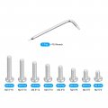 Uxcell M2 5 Torx Security Screws Kit M2 5x4 5 6 8 10 12 14 16mm 160pcs 304 Stainless Steel Pan Head Tamper Proof Screw W T8