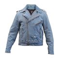 Mens Al2953 Basic Motorcycle Jacket 14 Oz Xx-large Blue Denim 