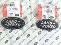 About Land Rover Oval Badges Black On Silver -new Genuine Parts Dag500160 Dah500330
