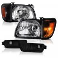 Black Housing Oe-style Headlight Turn Signal Corner Lamp Assembly For 2001-2004 Toyota Tacoma Pickup Truck Driver Passenger 