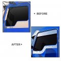 G-plus Chop Top Door Trim Compatible With Kenworth T600 T660 T800 W900 Trucks Fits Daylight Non-daylight Doors 5 Drop Stainless