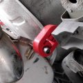 4 Pcs 2 Hole Polyurethane Rubber Exhaust Hangers Adjustable Muffler Universal Red