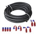 20ft An10-10an Braided Fuel Hose Line With Swivel End Fitting Kit 