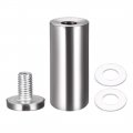 Uxcell 1 Dia X 2-1 2 25x62mm Standoff Screws Wall Mount Sign Holders Acrylic Glass Nails 8pcs