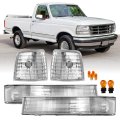 Usr 92-96 F1c F1e Turn Signal Lights A Corner Lamps Left Right 4pc Set For 1992-1996 Ford F150 F250 F350 And Bronco All Models 