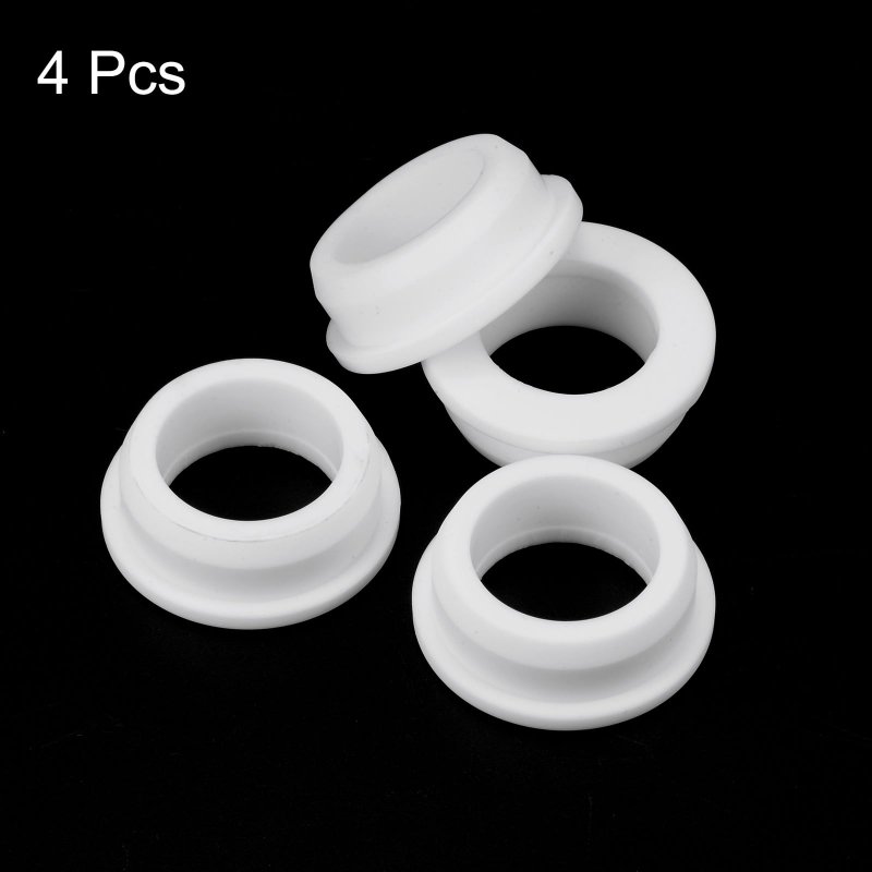 4pcs 1 77 Od Id Rubber Grommets For Wiring Wire Cable Automotive Firewall Hole Plug Desk Water Pipe Hydroponic Irrigation White