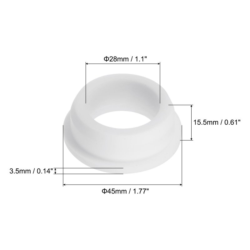 4pcs 1 77 Od Id Rubber Grommets For Wiring Wire Cable Automotive Firewall Hole Plug Desk Water Pipe Hydroponic Irrigation White