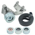 Hoypeyfiy 3pcs Idler Pulley 16604-31020 And Belt Tensioner Kit Replacement For Toyota Tacoma 2005-2015 4runner 2003-2009 Fj 