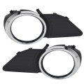 Front Fog Light Cover Bezel Trim Ring Lamp Replacement For 2011-2015 Toyota Sienna 