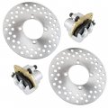 Caltric Front Left And Right Brake Caliper Disc Pads Compatible With Yamaha Rhino 450 Yxr450 4x4 2006 2007 2008 2009