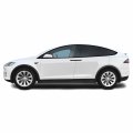 Slickmod Chrome Delete Blackout Vinyl Overlay For Tesla Model X Complete Kit Extra Side 1 Satin Black 